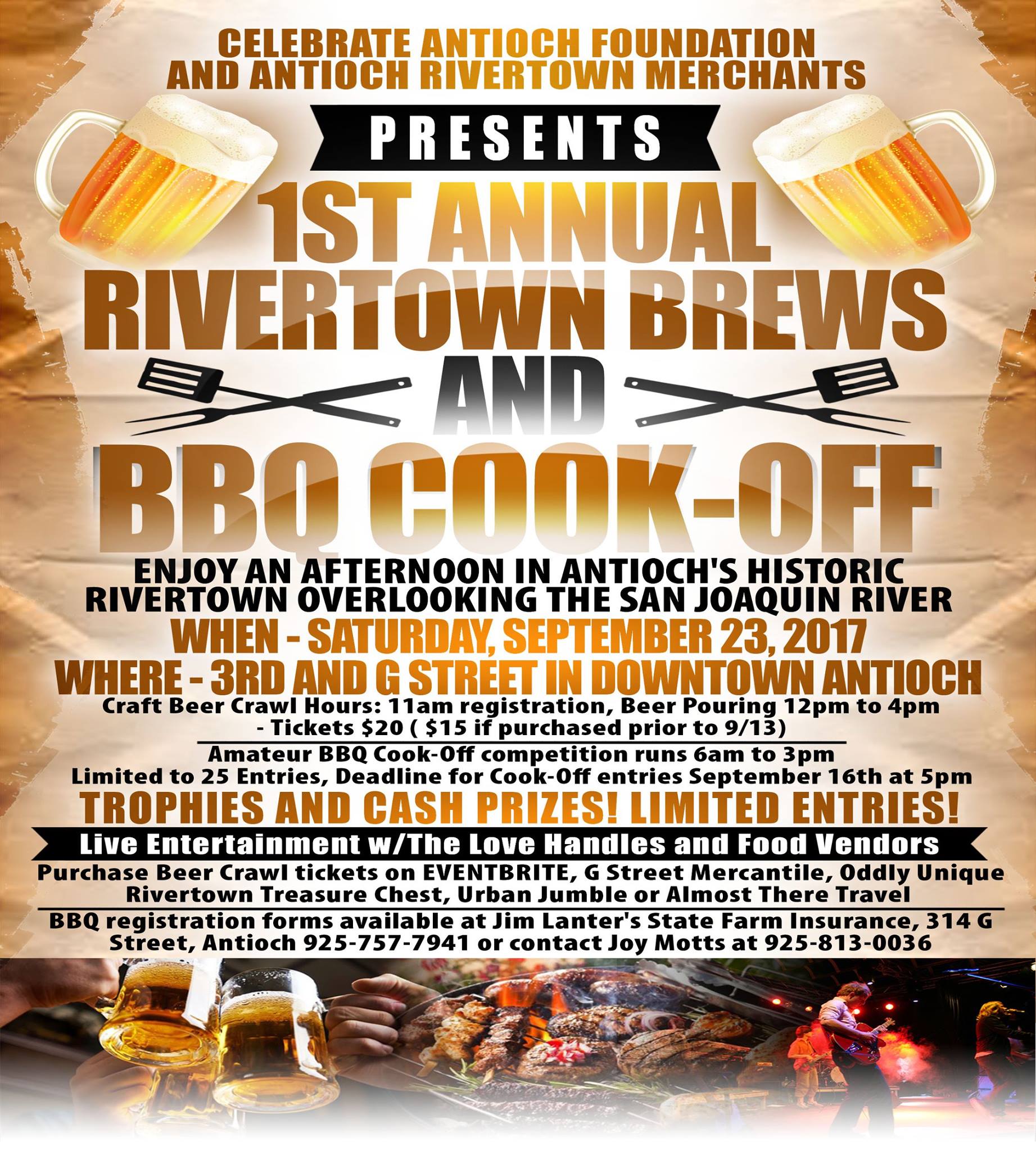 First Annual Antioch Rivertown Brews and BBQ Cook-Off