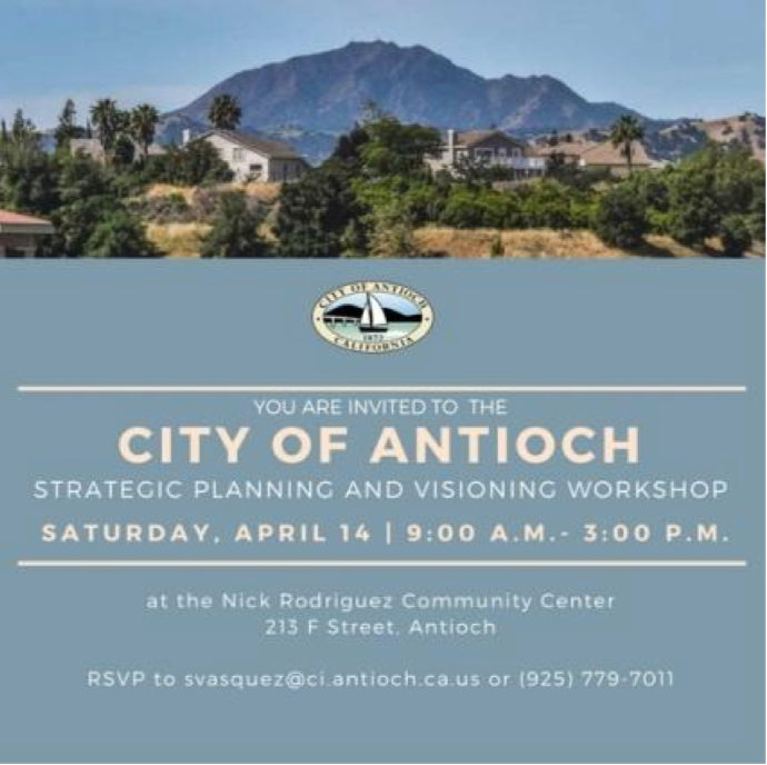 City of Antioch Special Council Meeting Strategic Planning and Visioning Workshop