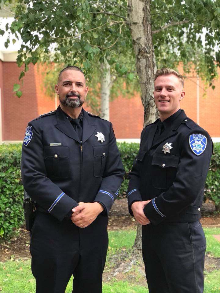 Antioch Chief Of Police Brooks and Officer Devon Wenger