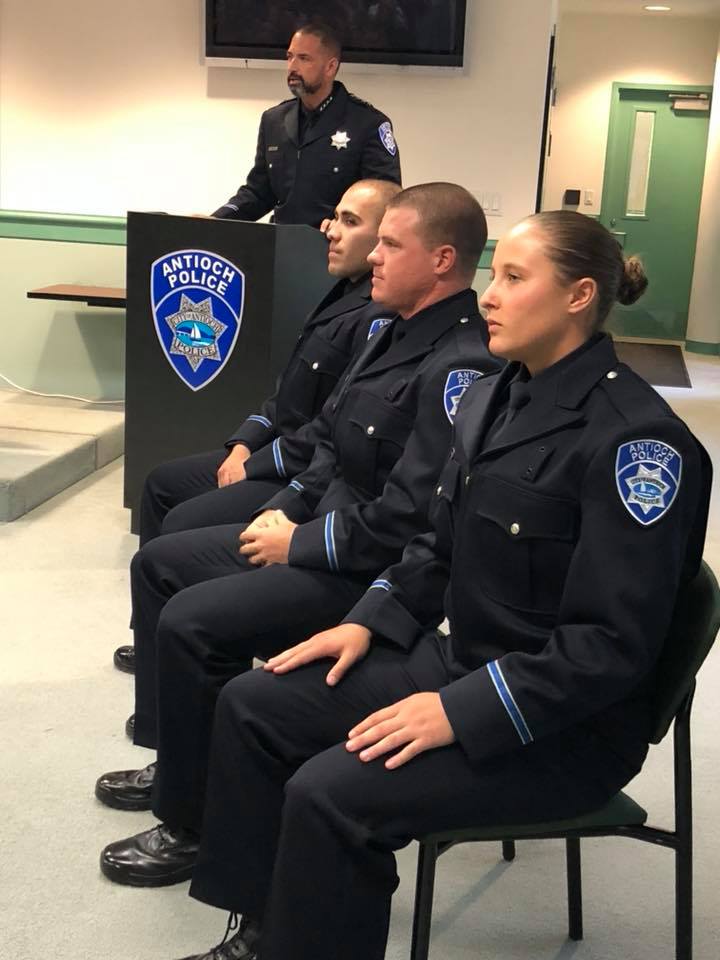 Antioch Police Department new officers sworn in