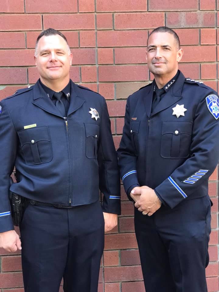 Antioch Police Captain Trevor Schnitzius and Chief Of Police Brooks
