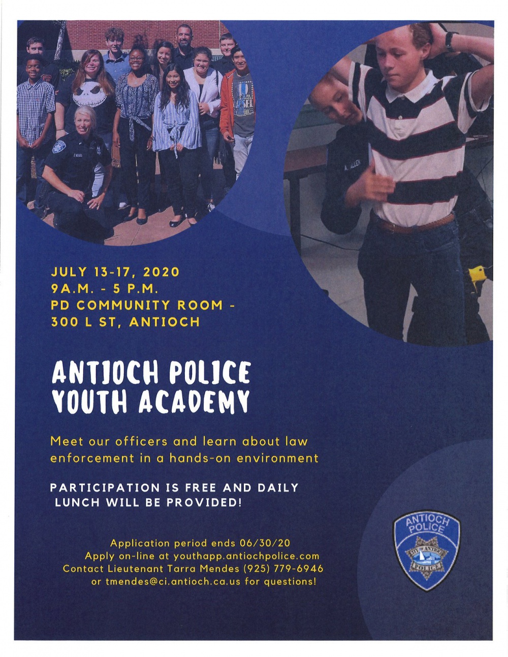 Antioch Police Youth Academy