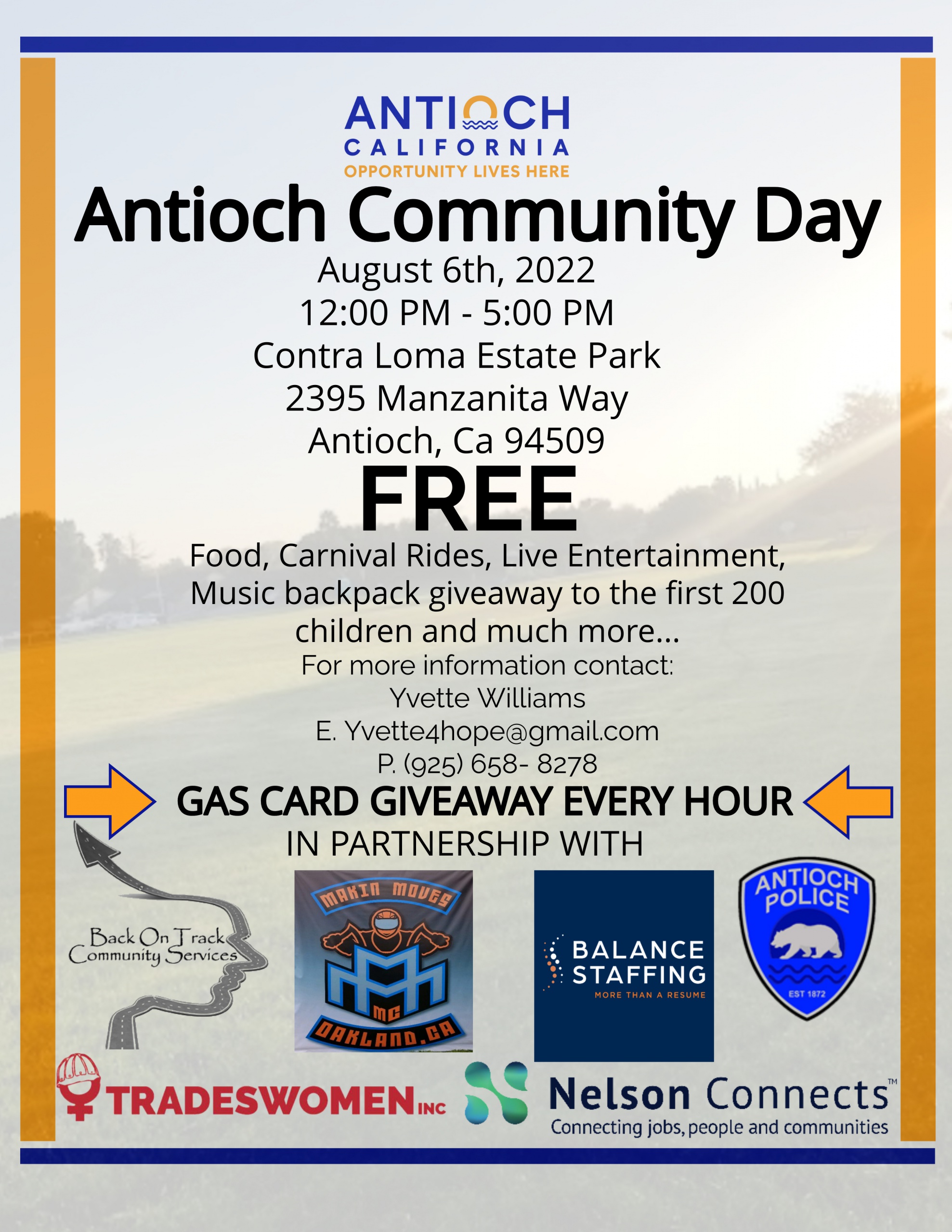 2022 Antioch Community Day Flyer 2022