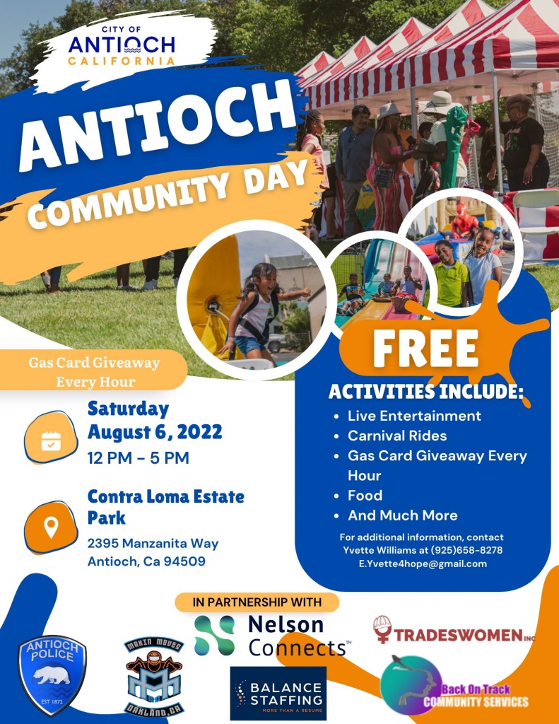 Antioch Community Day Flyer